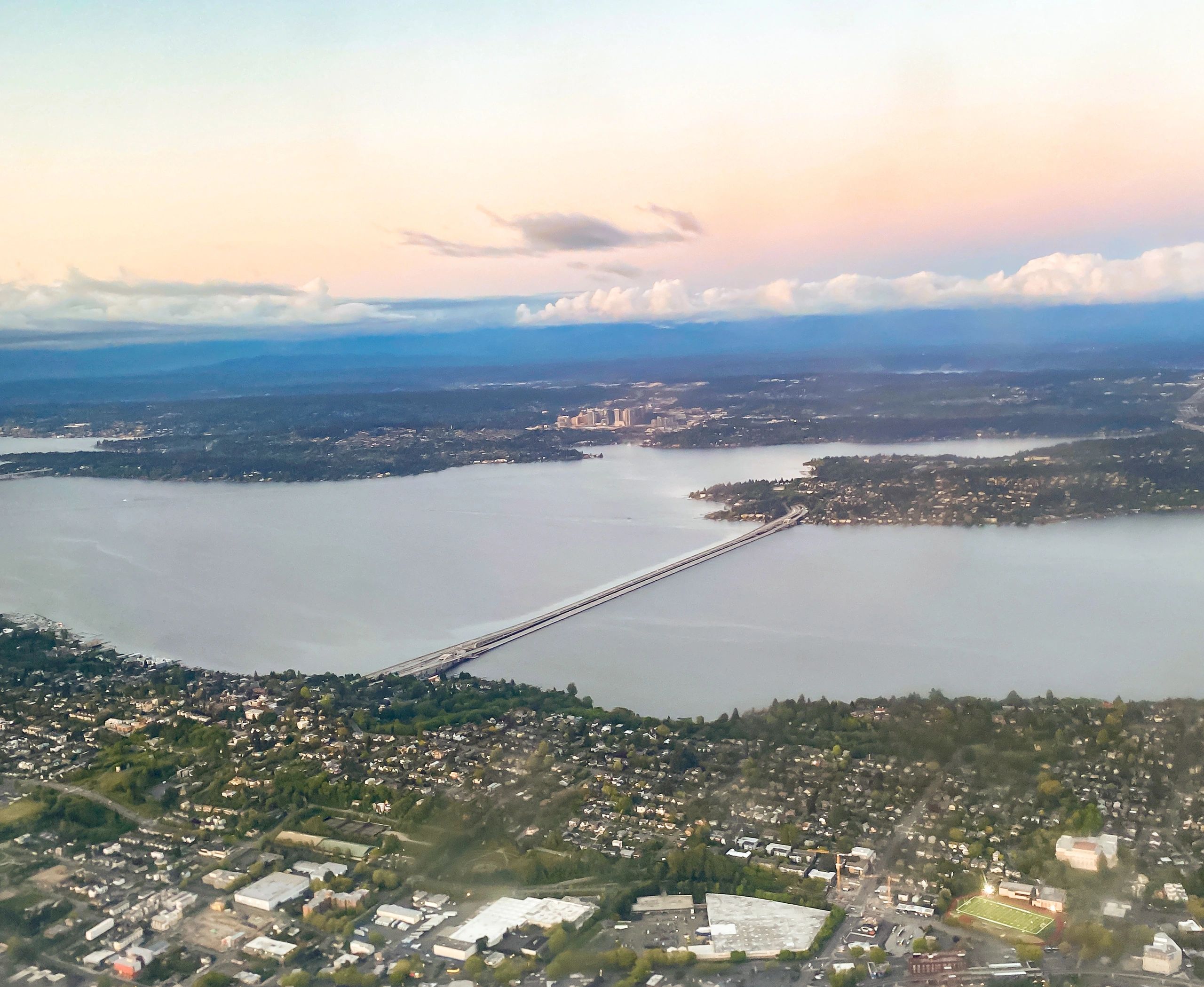 Aerial view over Washington State (placeholder for Oregon market)